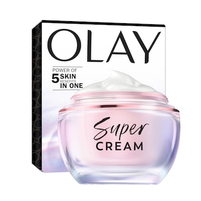 Olay Super Cream without SPF, Lightweight Face Moisturizer, 5-in-1 Skin Care Benefits 50 ml, $103.98/100ml