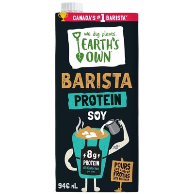 Earth's Own Soy Beverage Barista Protein Soy 946 ml, $0.61/100ml