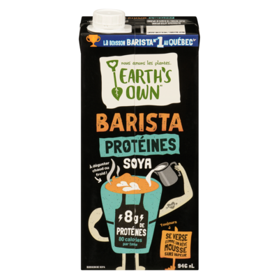Earth’s Own Boisson de soya barista protéines soya 946 ml, 0,58 $/100ml