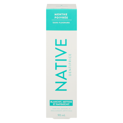 Native Dentifrice menthe poivrée 90 ml, 17,77 $/100ml