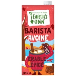 Earth’s Own Boisson à l’avoine Érable épicé Barista 946 ml, 0,61 $/100ml