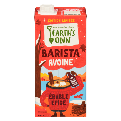 Earth’s Own Boisson à l'avoine sans gluten barista érable épicé édition limitée 946 ml, 0,58 $/100ml