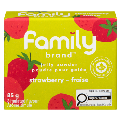 Family Brand Jelly Powder Strawberry 85 g, $1.52/100g