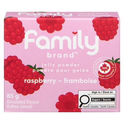 Family Brand Poudre pour gelée framboise 85 g, 1,52 $/100g