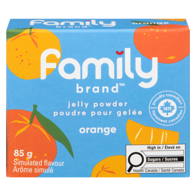 Family Brand Poudre pour gelée orange 85 g, 1,52 $/100g