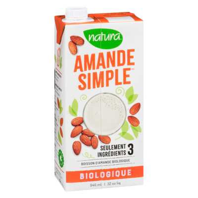 Boisson d'amande biologique amande simple