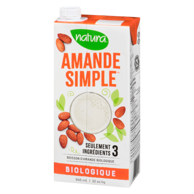 Boisson d'amande biologique amande simple