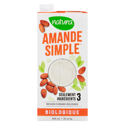 Boisson d'amande biologique amande simple