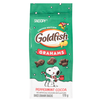 Pepperidge Farm Baked Graham Snacks Snoopy Peppermint Cocoa Limited Edition 170 g, $2.65/100g
