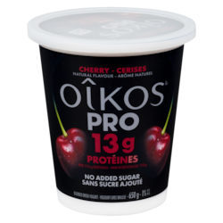 Oikos Yogourt grec brassé cerises 1% m.g. 650 g, 1,15 $/100g