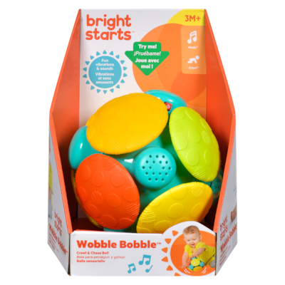 Bright Starts Crawl & Chase Ball Wobble Bobble 3m+ 1 ea, $20.00/1ea