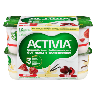 Activia Yogourt probiotique 2.4% m.g. 100 g, 9,29 $/100g
