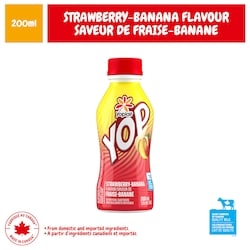 YOP Yogourt Ă Boire 1.5% M.G. Fraise-Banane