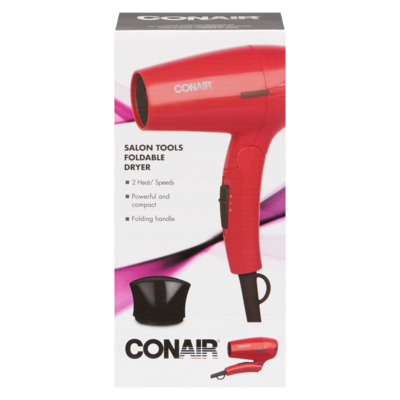 Conair Travel Hair Dryer, Foldable 1 ea, $29.99/1ea