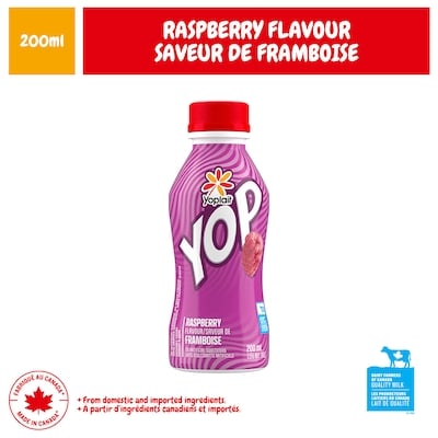 Yoplait YOP Yogourt à Boire 1.5% M.G. Framboise 200 ml, 0,50 $/100ml
