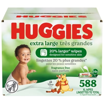 Huggies Extra Large Baby Wipes, Unscented, 1 Flip-Top Pack (42 Wipes Total) 42 ea, $0.11/1ea
