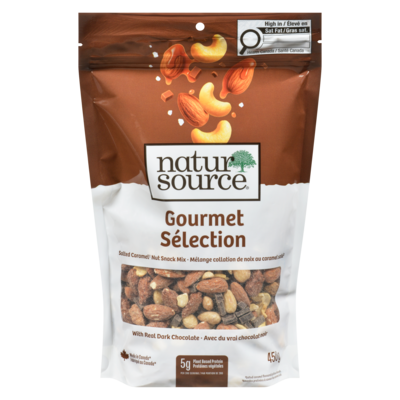 Natursource Mélange collation de noix au caramel salé gourmet sélection 450 g, 3,33 $/100g