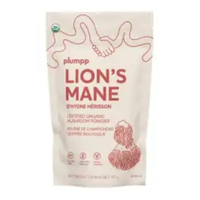 PLUMPP Organic Lion's Mane Mushroom Powder 60 g, $17.32/100g
