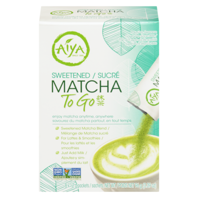 Aiya Matcha To Go Sweetened 96 g, $20.82/100g