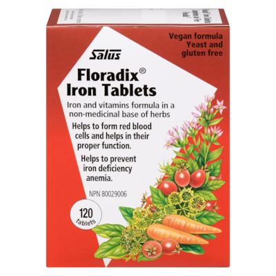Salus Haus Floradix Iron Tablets 120 ea, $0.29/1ea