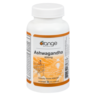 Orange Naturals Ashwagandha 600 Mg 30 ea, $1.10/1ea