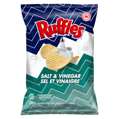 Frito-Lay Croustilles assaisonnées sel et vinaigre 200 g, 2,65 $/100g