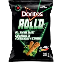 Doritos Roll'd Dill Pickle Blast Rolled Tortilla Chips 280 g, $1.78/100g