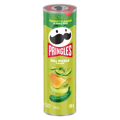 Pringles Potato Chips Dill Pickle Flavour 156 g, $3.07/100g