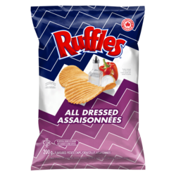 Ruffles All Dressed Flavoured Potato Chips 200 g, $2.50/100g