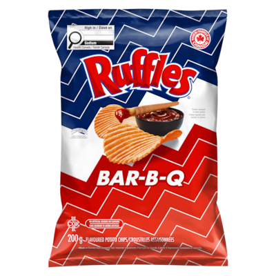 Frito-Lay Croustilles barbecue 200 g, 2,40 $/100g