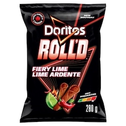 Doritos Roll'd Fiery Lime Tortilla Chips 280 g, $1.78/100g