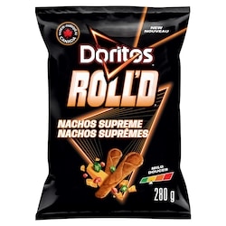 Doritos Roll'd Nachos Supreme Flavoured Tortilla Chips 280 g, $1.78/100g