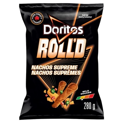 Doritos Chips Tortilla Roll'd Nachos suprêmes 280 g, 1,96 $/100g
