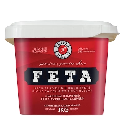 Triple A Cheese Feta Cheese 1 kg, $1.70/100g