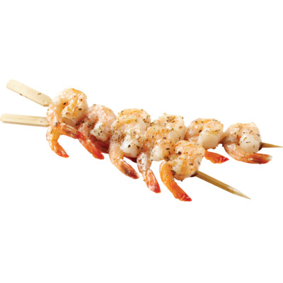 null Cooked Shrimp Skewers, 10-Pack 380 g, $2.63/100g