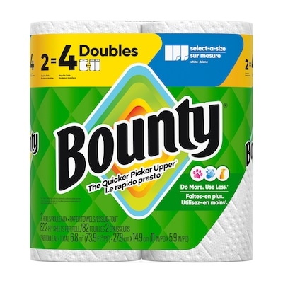 Bounty Paper Towels Select-A-Size, 2 Count 2 ea, $4.50/1ea