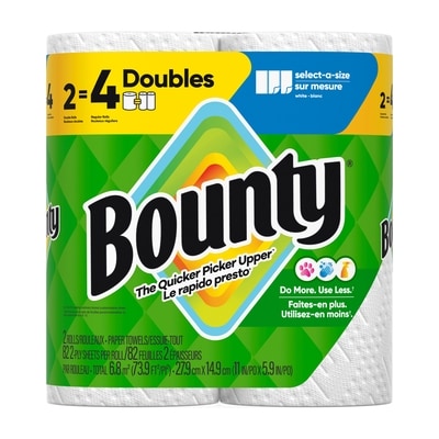 Bounty Paper Towels Select-A-Size, 2 Count 2 ea, $4.50/1ea