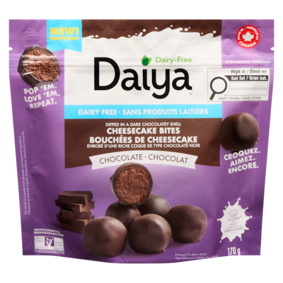 Daiya Bouchées de cheesecake chocolat 170 g, 5,29 $/100g
