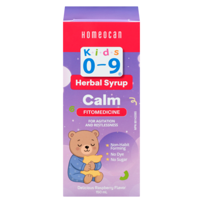 Homeocan Herbal Syrup Calm Delicious Raspberry Flavor 150 ml, $10.66/100ml