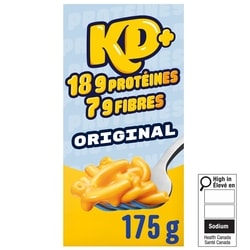 Kraft Macaroni et fromage Protéines et fibres 175 g, 1,43 $/100g