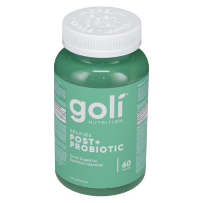 Goliard Gélifiés post + probiotic 60 ea, 0,38 $/1ch