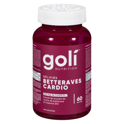 Goliard Gélifiés betteraves cardio 60 ea, 0,38 $/1ch