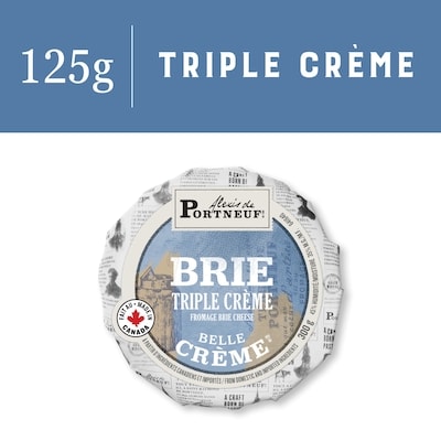 Alexis de Portneuf Fromage Brie Triple Crème Belle crème 125 g, 4,79 $/100g