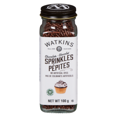 Watkins Chocolate Sprinkles 100 g, $7.99/100g