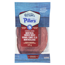 Pillers Montreal Smoked Meat Cooked 125 g, $4.80/100g