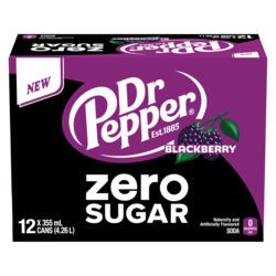 Dr Pepper Blackberry Zero Sugar, 12-Pack 12x355.0 ml, $0.18/100ml