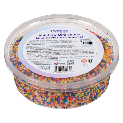 Twinkle Baker Decor Rainbow Mini Beads 210 g, $2.38/100g