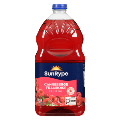 SunRype Cocktail canneberge framboise 1.89 l, 0,36 $/100ml