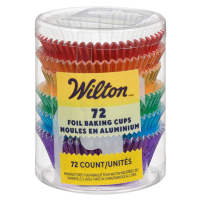 Wilton Foil Baking Cups 72 ea, $0.08/1ea