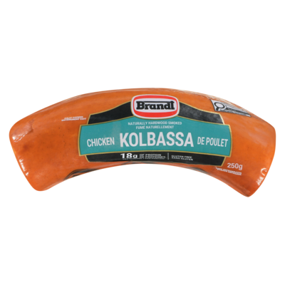 Brandt Smoked Sausage, Chicken Kolbassa 250 g, $3.20/100g